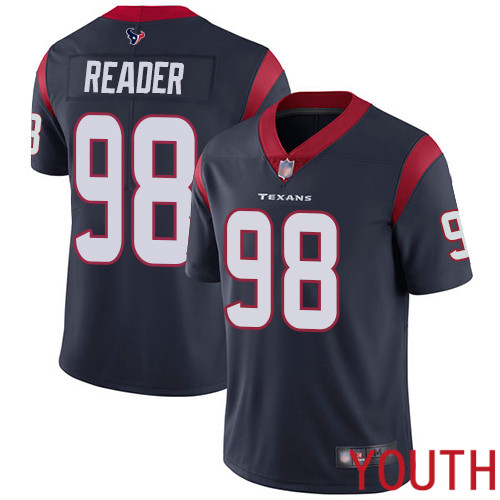 Houston Texans Limited Navy Blue Youth D J  Reader Home Jersey NFL Football #98 Vapor Untouchable->youth nfl jersey->Youth Jersey